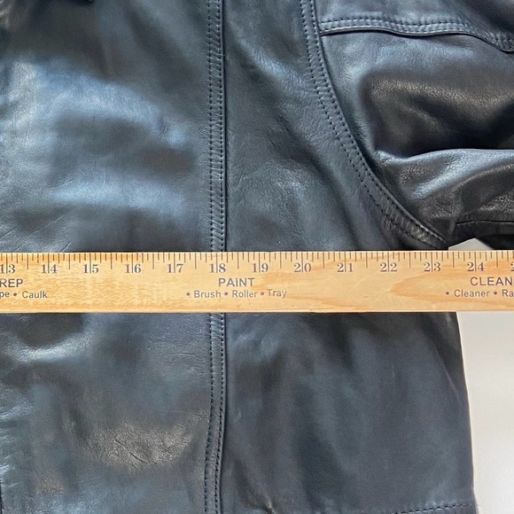 Raffaelo Golden Collection Men's Leather Coat / Jacket Size 44 Thermolite Lining - Picture 6 of 12